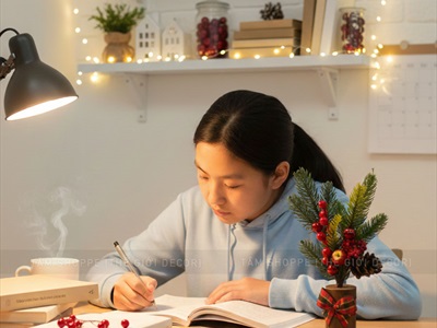 Chậu thông mini để bàn cành đỏ mọng cao 28cm đế gỗ [Nhiều kiểu] CHAUCAYGIA-19